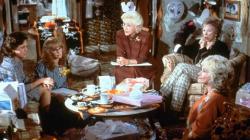 Sally Field, Daryl Hannah, Olympia Dukakis, Shirley MacLaine and Dolly Parton in Steel Magnolias. Sally Field, Daryl Hannah, Olympia Dukakis, Shirley MacLaine and Dolly Parton in Steel Magnolias.