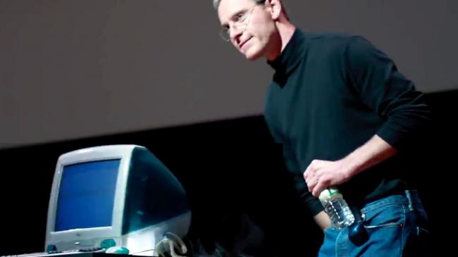Michael Fassbender as Steve Jobs. Michael Fassbender as Steve Jobs.