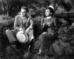 James Cagney and Olivia de Havilland in The Strawberry Blonde. James Cagney and Olivia de Havilland in The Strawberry Blonde.
