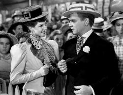 Rita Hayworth and James Cagney in The Strawberry Blonde.