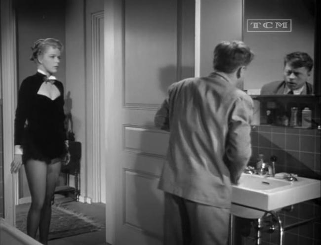 Sally Forrest and Mickey Rooney in The Strip. Sally Forrest and Mickey Rooney in The Strip.
