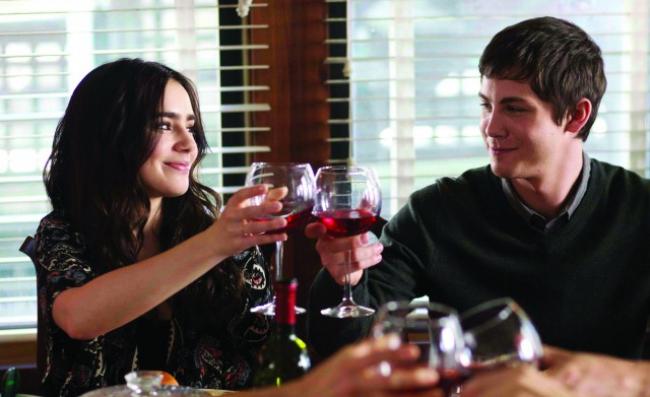 Lily Collins and Logan Lerman in Stuck in Love