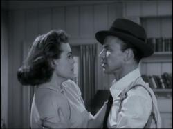 Nancy Gates and Frank Sinatra in Suddenly.