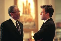 Morgan Freeman and Ben Affleck in The Sum of All Fears. Morgan Freeman and Ben Affleck in The Sum of All Fears.