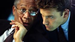 Morgan Freeman and Ben Affleck in The Sum of All Fears. Morgan Freeman and Ben Affleck in The Sum of All Fears.