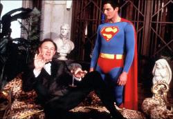 Gene Hackman and Christopher Reeve in Superman the Movie.