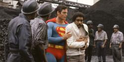 Christopher Reeve and Richard Pryor in Superman III.