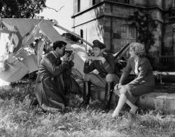 Cary Grant films Franchot Tone and Jean Harlow on the set of Suzy.  I wonder if that footage still exists.