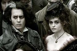 Johnny Depp and Helena Bonham Carter in Sweeney Todd: The Demon Barber of Fleet Street.