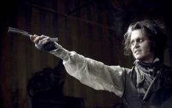 Johnny Depp in Sweeney Todd: The Demon Barber of Fleet Street. Johnny Depp in Sweeney Todd: The Demon Barber of Fleet Street.