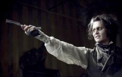 Johnny Depp in Sweeney Todd: The Demon Barber of Fleet Street.