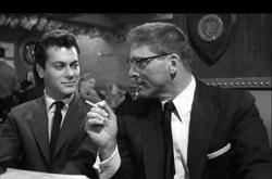 Tony Curtis and Burt Lancaster in Sweet Smell of Success.