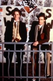 Christian Bale and Robert Sean Leonard are some hip cats in Swing Kids Christian Bale and Robert Sean Leonard are some hip cats in Swing Kids
