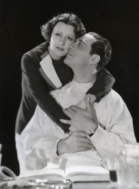 Irene Dunne and Ricardo Cortez in Symphony of Six Million.