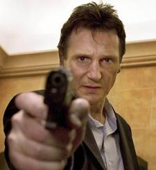 Liam Neeson making like an older Jason Bourne. 