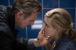 Liam Neeson and Maggie Grace in Taken 3. Liam Neeson and Maggie Grace in Taken 3.