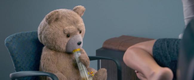 Ted getting high