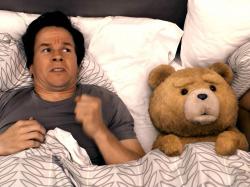 Mark Wahlberg and his Thunder Buddy in Ted.