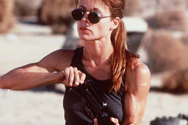 Linda Hamilton in Terminator 2: Judgment Day.
