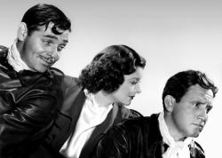 Clark Gable, Myrna Loy and Spencer Tracy in Test Pilot.