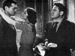 Glark Gable, Myrna Loy and Spencer Tracy in Test Pilot.