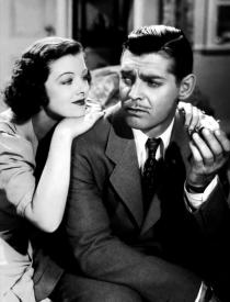 Myrna Loy and Clark Gable in Test Pilot.