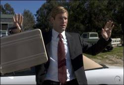 Aaron Eckhart in Thank You for Smoking. Aaron Eckhart in Thank You for Smoking.