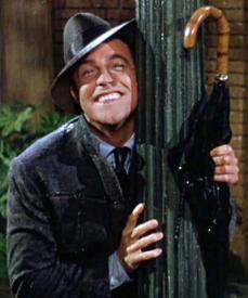 Gene Kelly performing possibly the most memorable MGM number of all time, Singing in the Rain.