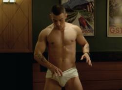 Milo Ventimiglia checks out his junk in That's My Boy.