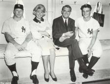 Mickey Mantle, Doris Day, Cary Grant and Roger Maris in That Touch of Mink.
