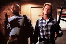 Keith David and Roddy Piper in John Carpenter's They Live.