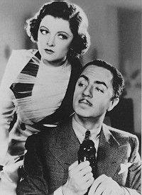 Myrna Loy and William Powell in The Thin Man.