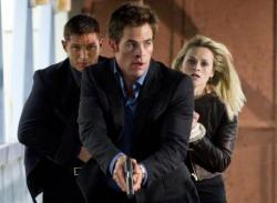 Tom Hardy, Reese Witherspoon and Chris Pine This Means War.