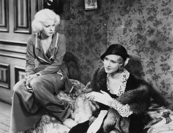 Jean Harlow and Mae Clarke in 3 Wise Girls.