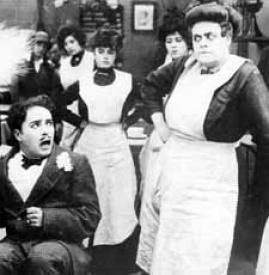 Charlie Chaplin and Marie Dressler in Tillie's Punctured Romance.