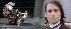 Guy Pearce and his titular invention in The Time Machine. Guy Pearce and his titular invention in The Time Machine.