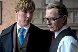 Benedict Cumberbatch and Gary Oldman in Tinker Tailor Soldier Spy