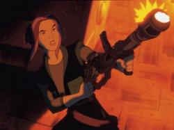 Drew Barrymore voices Akima in Titan AE. Drew Barrymore voices Akima in Titan AE.