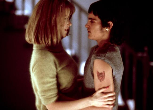 Nicole Kidman and Joaquin Phoenix in To Die For.