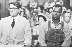Gregory Peck and Brock Peters in To Kill a Mockingbird. Gregory Peck and Brock Peters in To Kill a Mockingbird.