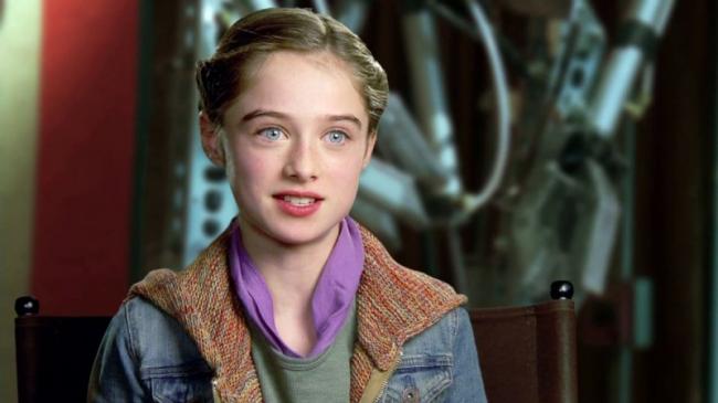 Raffey Cassidy as Athena in Tomorrowland