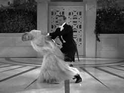 Ginger Rogers and Fred Astaire in Top Hat.