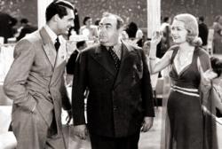 Cary Grant, Eugene Pallette, and Constance Bennett in Topper.