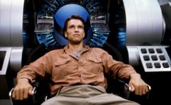 Arnold Schwarzenegger in Total Recall. Arnold Schwarzenegger in Total Recall.