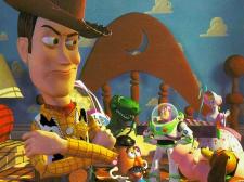 Tom Hanks voices Woody the cowboy in Pixar's Toy Story. Tom Hanks voices Woody the cowboy in Pixar's Toy Story.