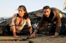 Megan Fox and Shia LaBeouf in Transformers. Megan Fox and Shia LaBeouf in Transformers.