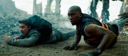 Shia LaBeouf and Tyrese Gibson in Transformers: Dark of the Moon. Shia LaBeouf and Tyrese Gibson in Transformers: Dark of the Moon.