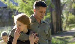 Jessica Chastain and Brad Pitt in The Tree of Life. Jessica Chastain and Brad Pitt in The Tree of Life.