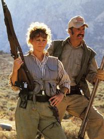 Reba McEntire and Michael Gross in Tremors Reba McEntire and Michael Gross in Tremors
