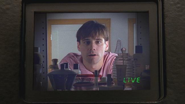 Jim Carrey in The Truman Show.